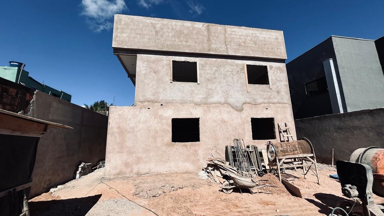 Reboco externo antes do acabamento — JVA Construtora e Incorporadora
